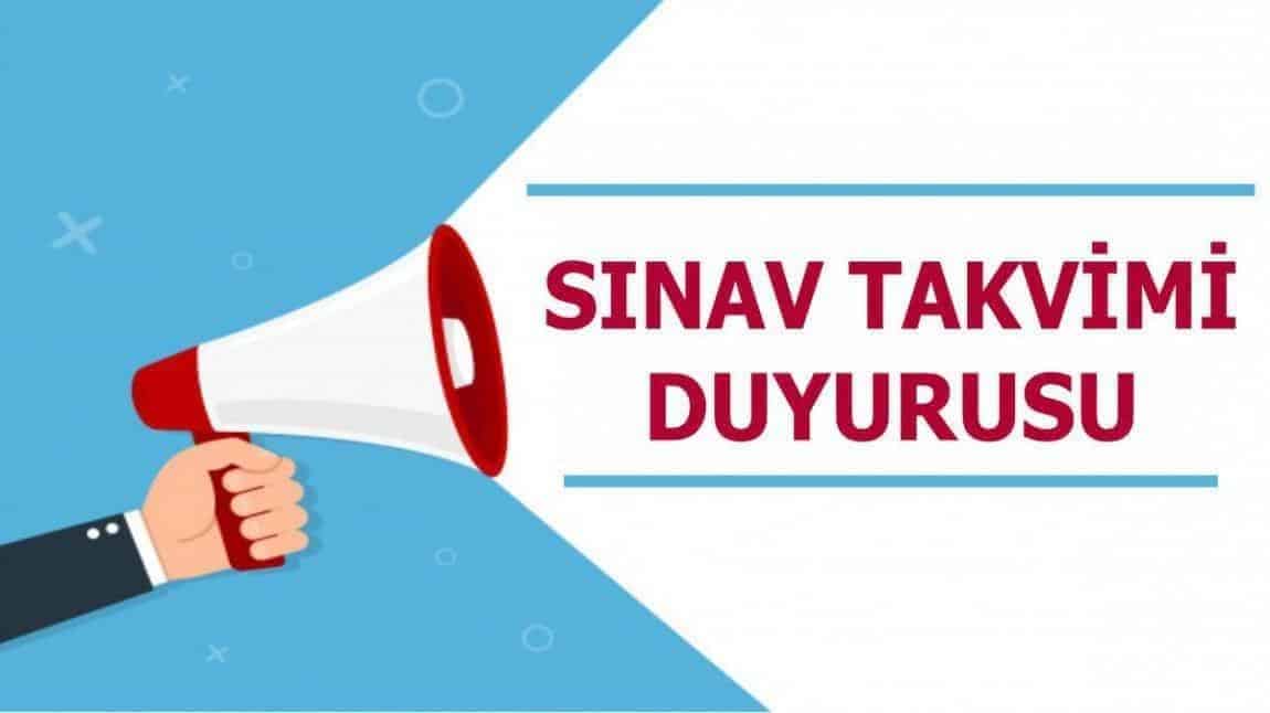 2024-2025 ORTAK SINAV TAKVİMİ 2.DÖNEM